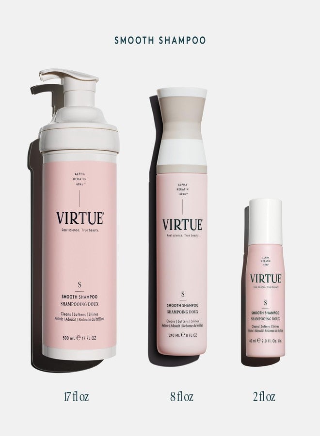 VIRTUE Smooth Sulfate Free Shampoo for Frizz Control for Curly Hair, Safe for All Hair Types, Color Safe - Image 5